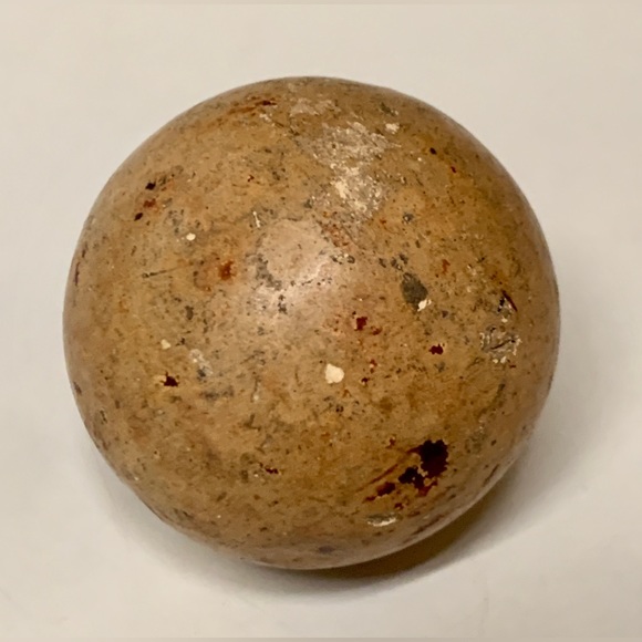 19th Century German Antique Large 1.75” Clay Boulder Marble - Picture 10 of 10